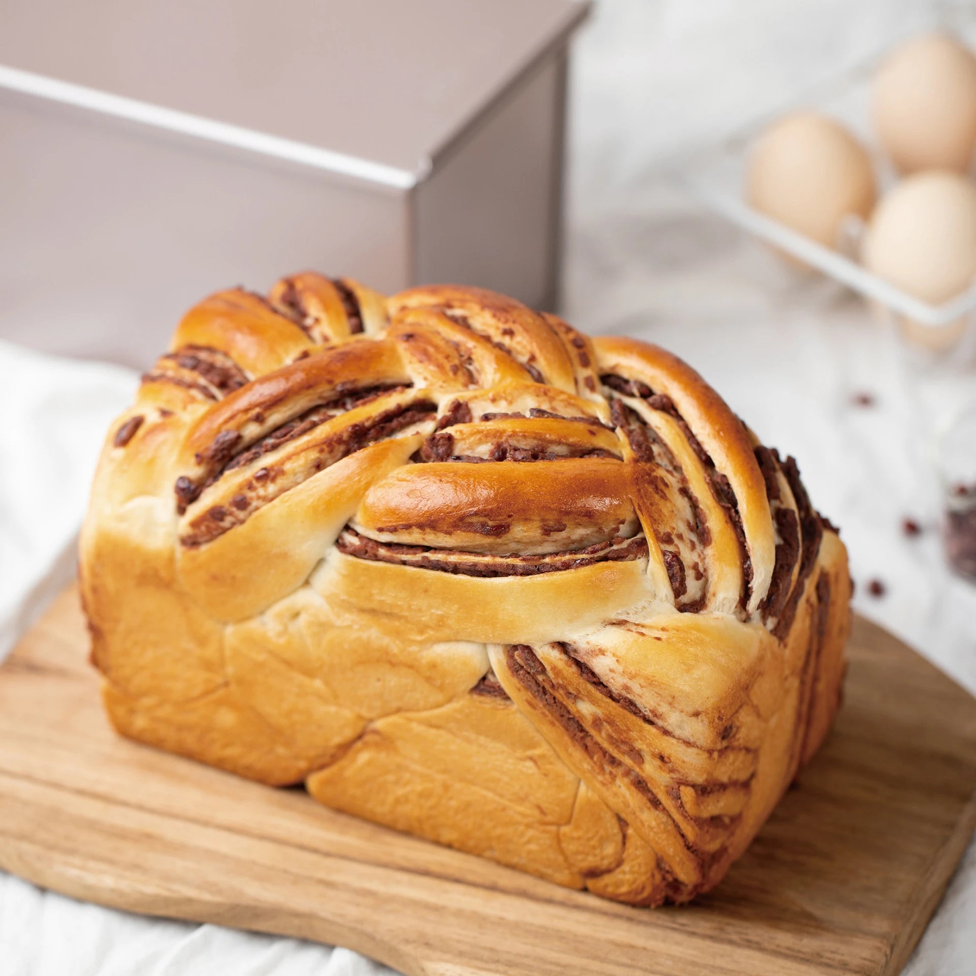 Chefmade 21cm Bread Loaf Pan with Cover 450g- Non- Stick/ Perfect For Baking Cakes/ Bread