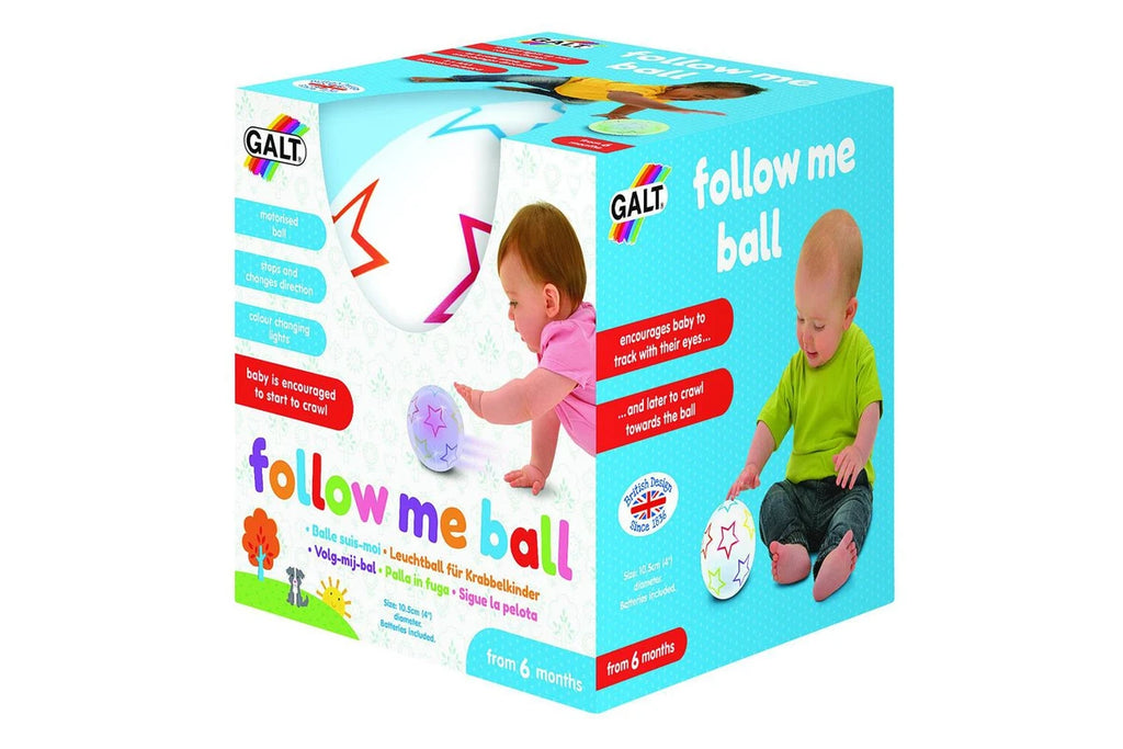 Galt Kids Follow Me Ball Sensory Toy Pretend Play – Colour Changing/ Motorised Crawling With Lights GN4990