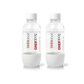 SodaKing 0.5L Classica Carbonating Bottles Twin Pack White