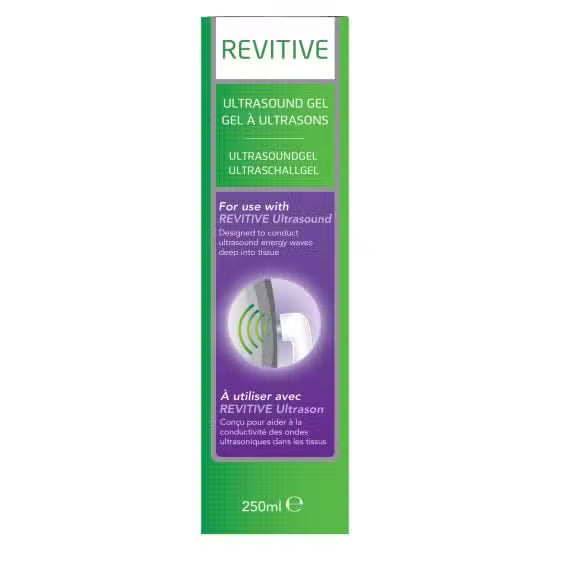 Revitive Ultralieve 250ml Ultrasound Treatment Gel- Ideal For Muscle Injuries/ Aches/ Strains ULG-250