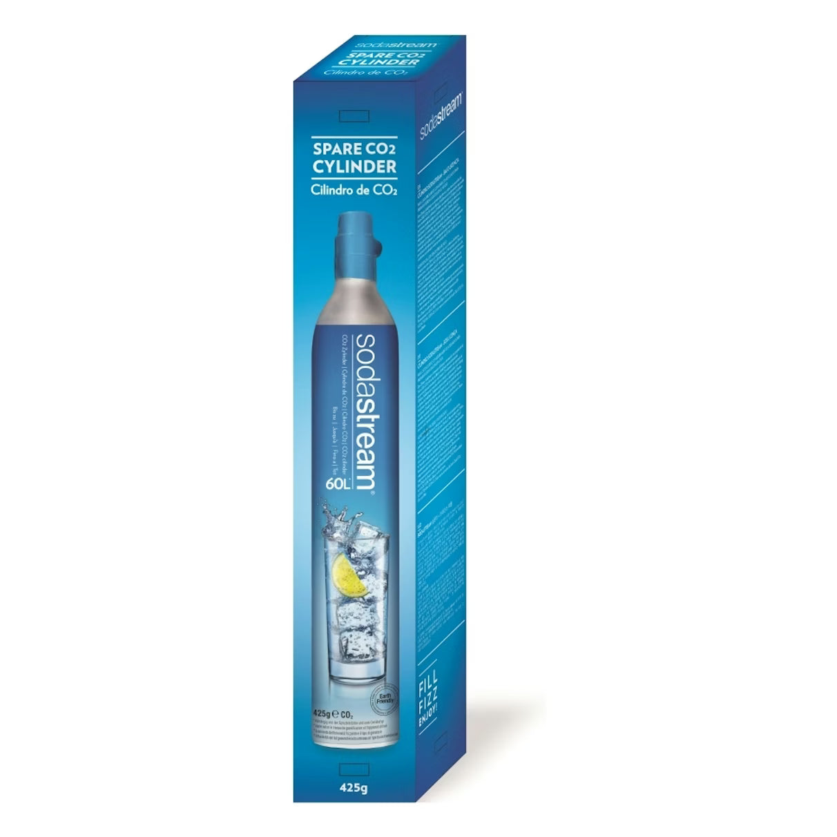 SodaStream 60L Blue Gas Cylinder Co2- Makes Up To 60L