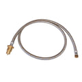 Auscrown 3M Metre Stainless Steel Gas Hose Extender Extension 1/4" BSP Female X Bayonet- AGA Approved- Gas Heater/ Wok Burner