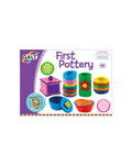 Galt Kids First Pottery Activity Kit Set- Air Drying Clay/ Ceramic Paints/ Fine Motor Skills Fun Entertainment GN3466