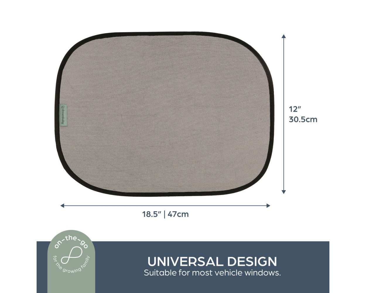 DreamBaby Insta Cling 2PK Car Shades– Instantly Pops Up/ Compact Easy To Use F1203