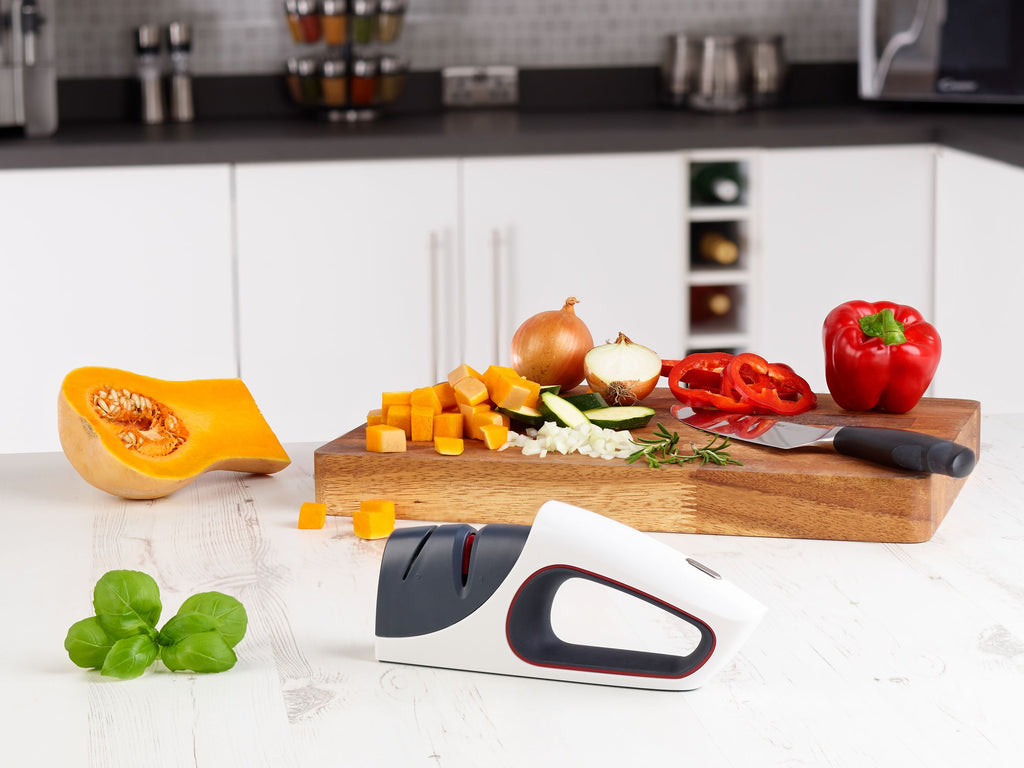 Zyliss Control Knife Sharpener- Restores & Sharpens/ Easy Safe To Cut