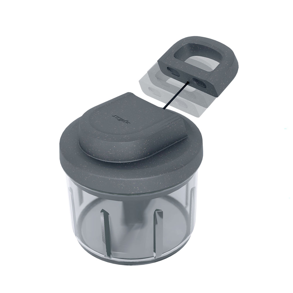 Zyliss Easy Pull Food Processor -Hand Powered Pull Design/ Chop/ Mix/ Blend 14649