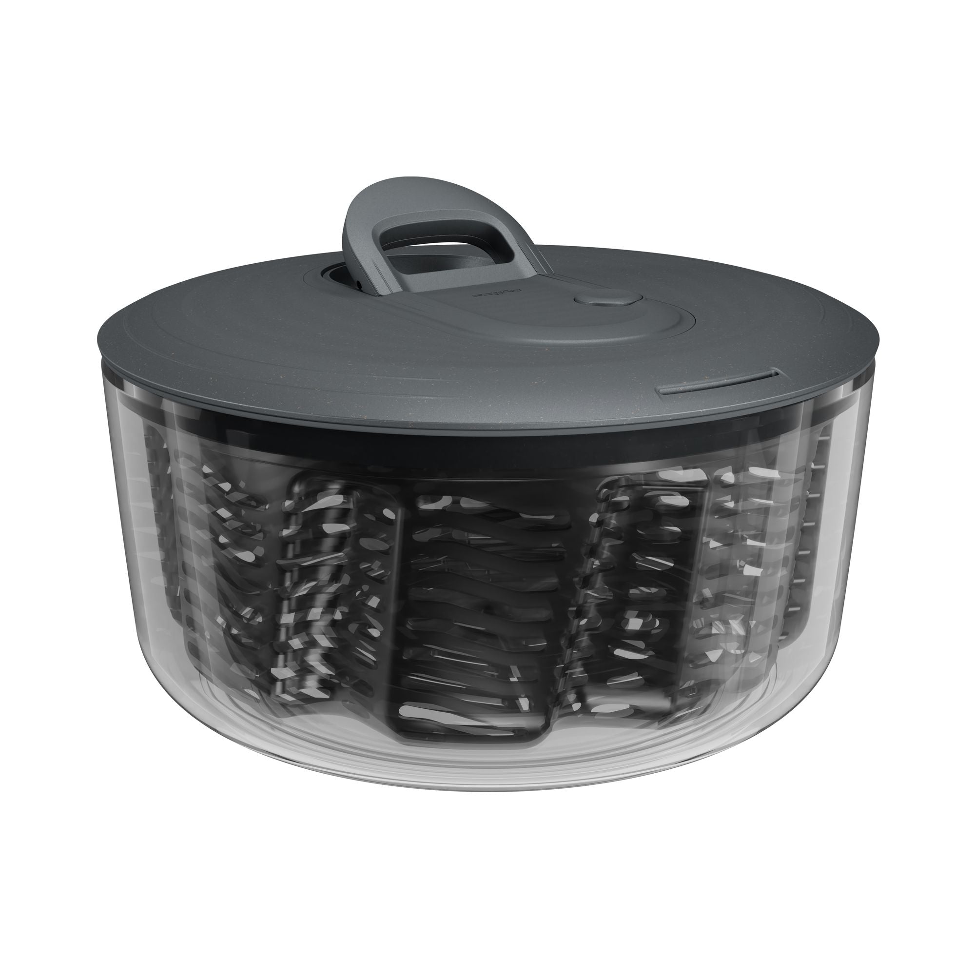 Zyliss Easy Spin Large Salad Spinner With Foldable Handle– Large Capacity/ Retractable Cord