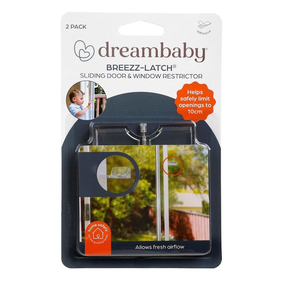 DreamBaby 2PK Child Safety Sliding Door & Window Lock- Keep Children Safe/ Fold- Down Design F806