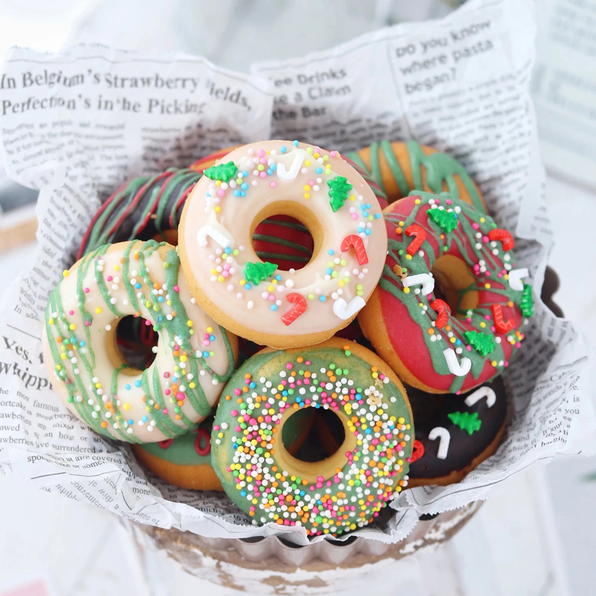 Chefmade 12 Cup Donut Pan Bakeware- Non Stick/ Versatile For Consistency Fluffy Bake Donuts
