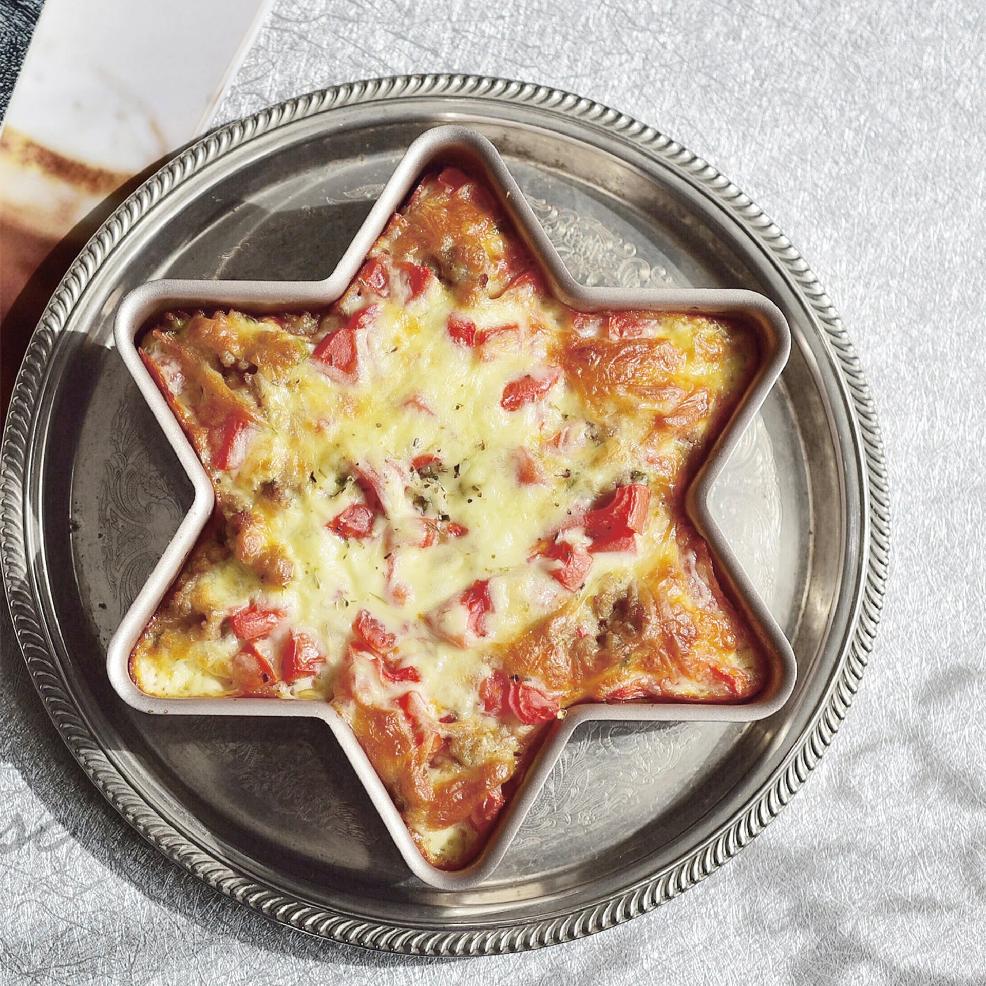 Chefmade 21cm Star Cake Pan Bakeware- Professional Baking Results/ Safer Handling