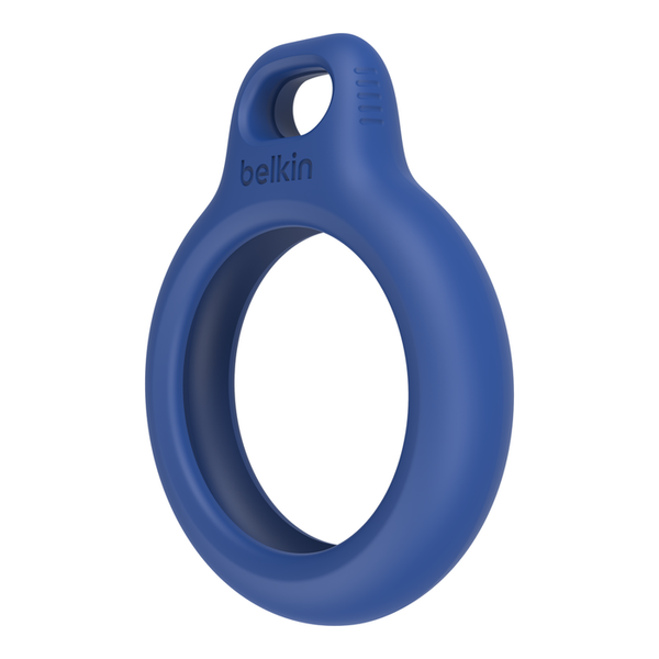 Belkin Secure Silicon Holder with Key Ring for AirTag- Blue F8W973BTBLU