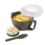 Progressive Prep Solutions Microwave On The Go Porridge & Noodle Bowl- Topping Cup/ 828mL Capacity 55092