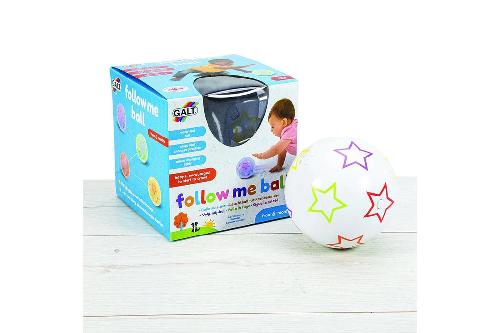 Galt Kids Follow Me Ball Sensory Toy Pretend Play – Colour Changing/ Motorised Crawling With Lights GN4990