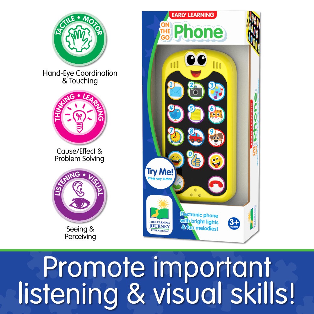 The Learning Journey On The Go Kids Baby Phone- Promotes Listening/ Visual Skills Entertainment Fun