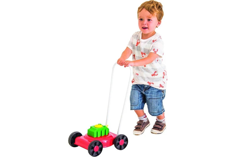 Orbit Mighty Metal Kids Childrens Push Mower Pretend Play Toy- Active Play/ Imagination Easy To Push BO650