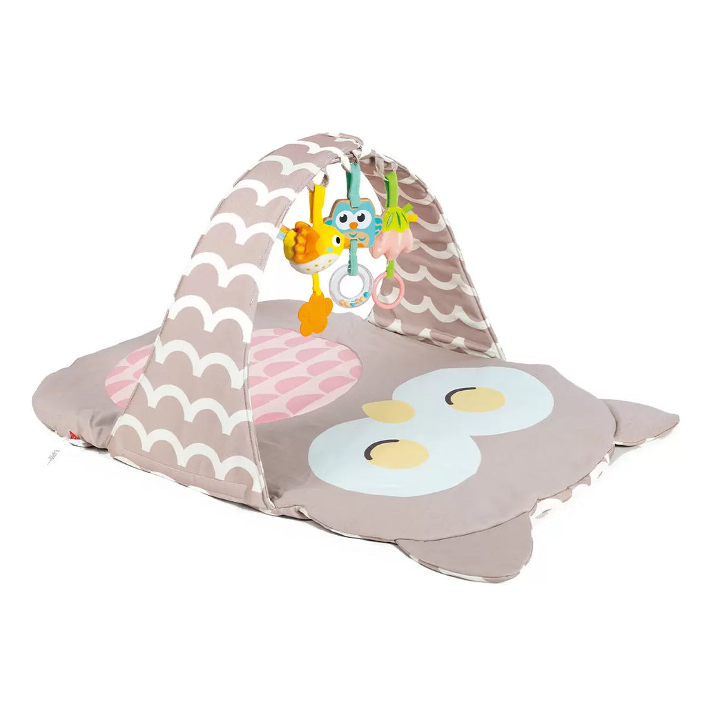 Hape Owl Bed Oscar Take Along Soft Pad Baby Mat Gym- Foldable/ Play Mat With Hanging Rattles/ Mirror HE8535