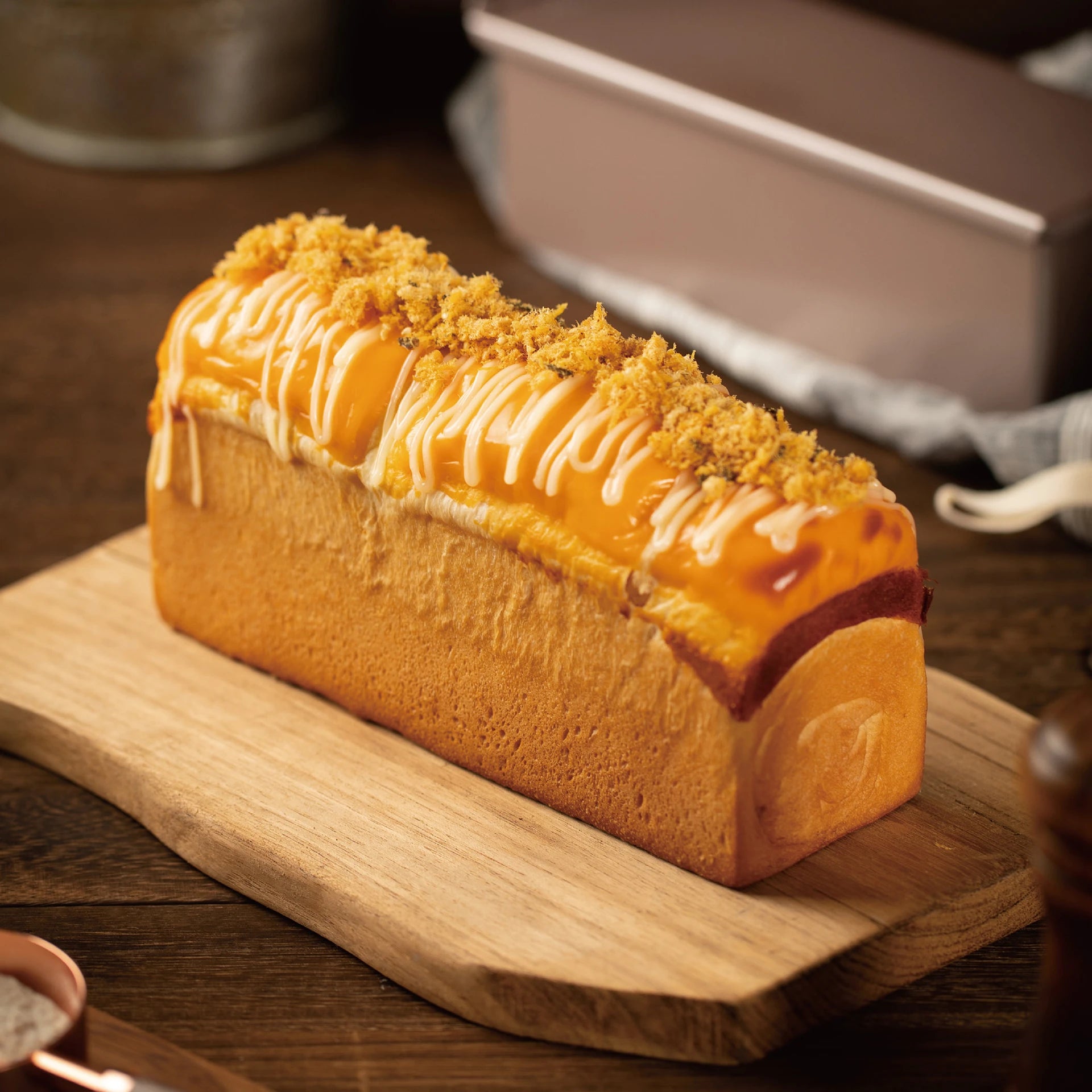Chefmade 22cm Bread Loaf Pan With Cover 300g- Perfect For Small Households/ Wholemeal White Loaves Brioche Raisin Bread