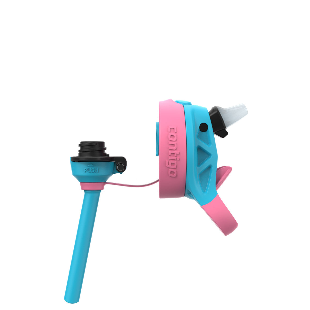 Contigo 414mL Autospout Butterflies Kids Water Bottle- Easy To Use/ One Touch Button Perfect For School Picnic Party 507389