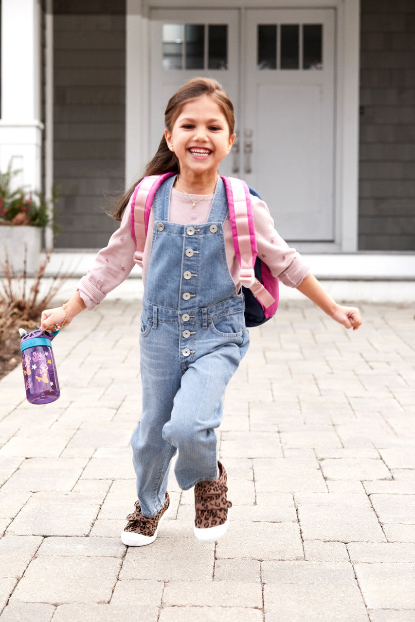Contigo 414mL Autospout Mermaids Kids Water Bottle- Easy To Use/ One Touch Button Perfect For School Picnic Party 507388