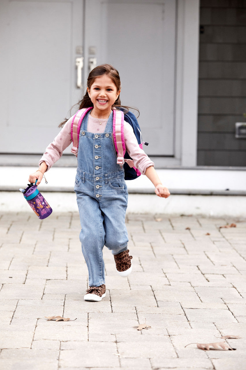 Contigo 414mL Autospout Mermaids Kids Water Bottle- Easy To Use/ One Touch Button Perfect For School Picnic Party 507388