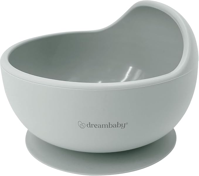 DreamBaby Silicone Kids Baby Suction Feeding Scooper Bowl- Strong Suction/ Easy Cleanup Seafoam L5056A