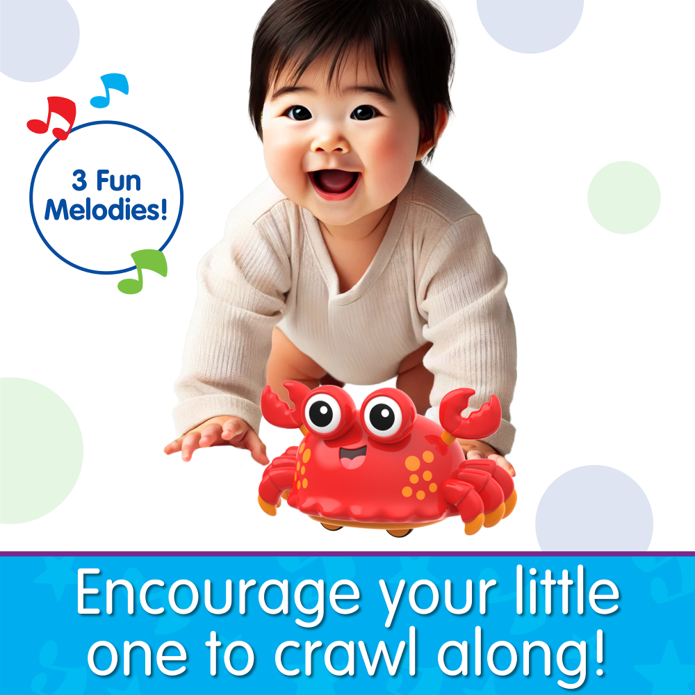 The Learning Journey Crawl About Crab With Fun Melodies Kids Toy Pretend Play- Develops Motor Skills/ Entertainment