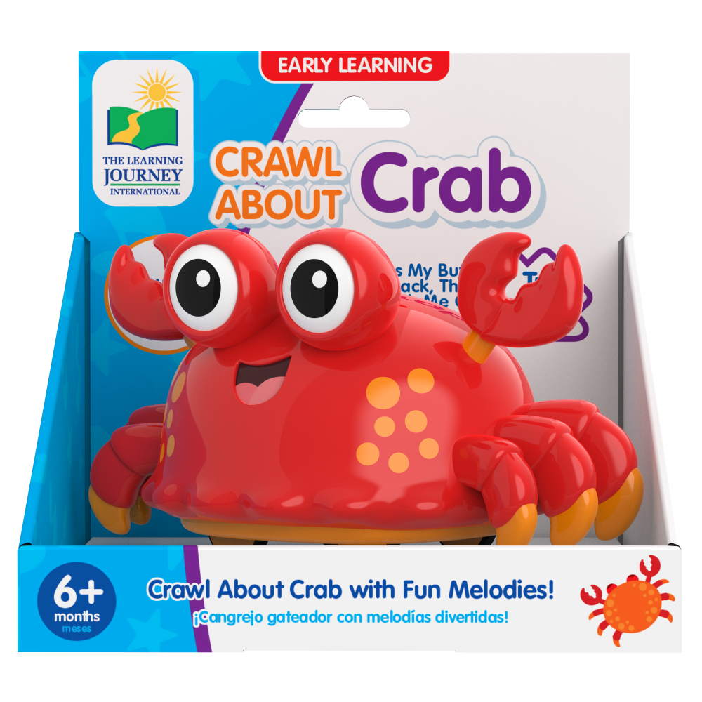 The Learning Journey Crawl About Crab With Fun Melodies Kids Toy Pretend Play- Develops Motor Skills/ Entertainment