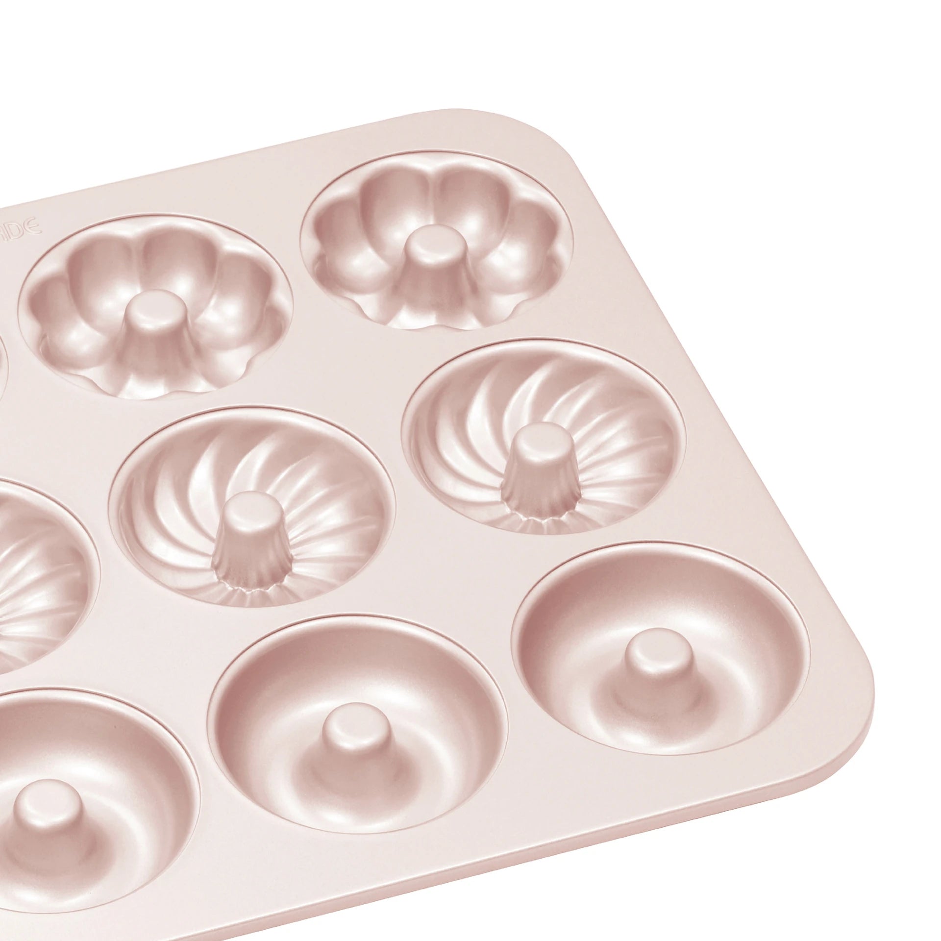 Chefmade 12 Cup Donut Pan Bakeware Mixed Shapes- Non-Stick/ Donut Bite Sized Treats