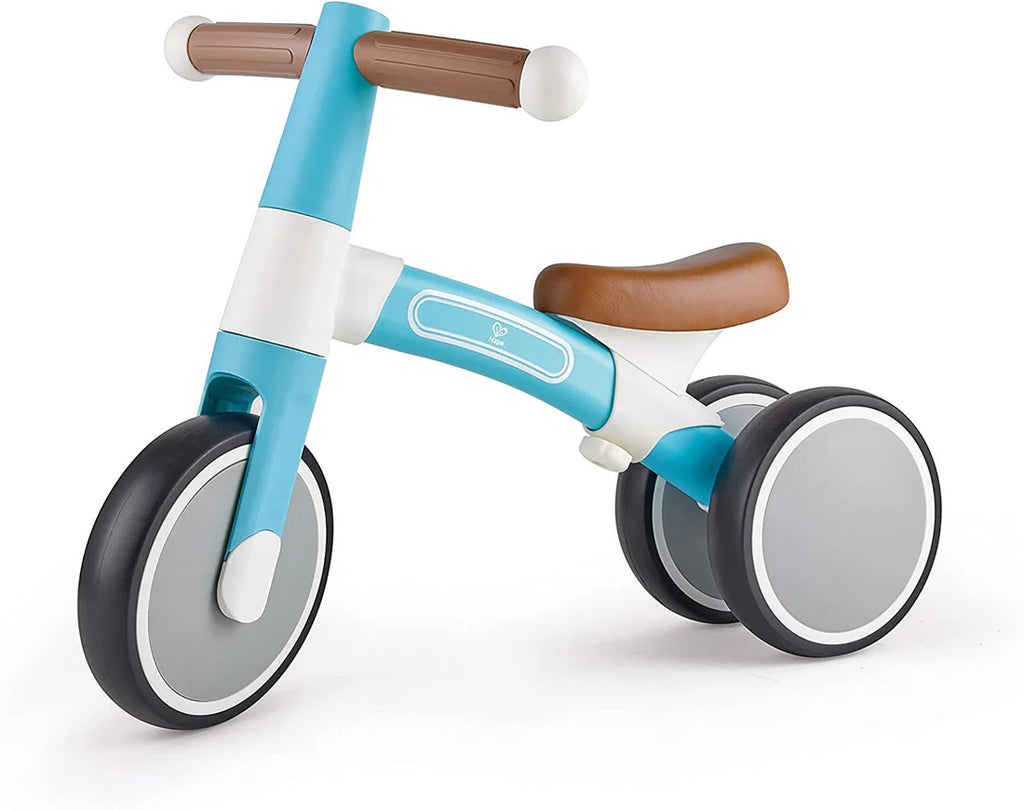 Hape Kids First Ride Balance Bike Bicycle– Lightweight Design/ Three Wheeled Adjustable Blue HE8652