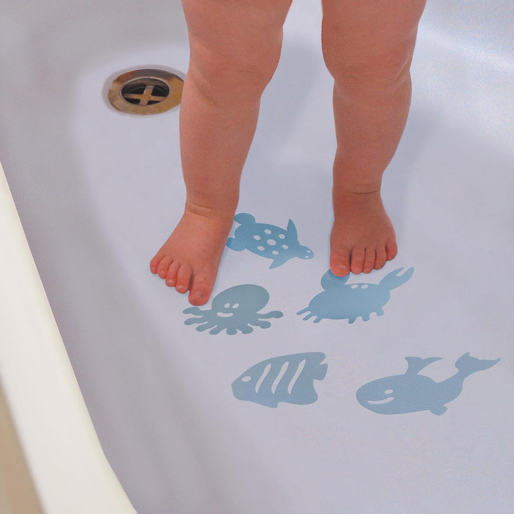DreamBaby 10PK Watch Your Step Heat Alert Kids Anti- Slip Bath Mats- Versatile/ Easy To Use F128