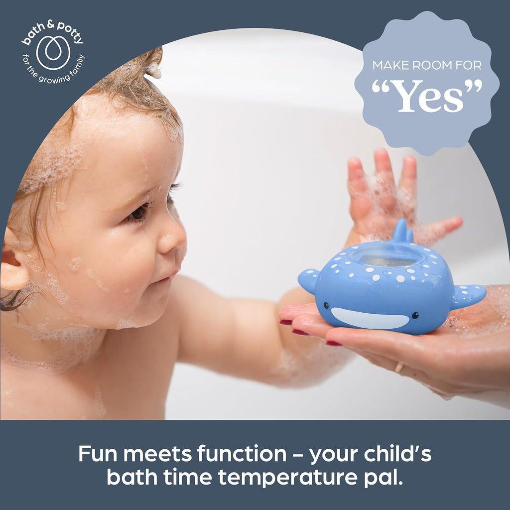DreamBaby Whale Shark USB Rechargeable Baby Bath Thermometer- Floating Toy/ Accurate Reading G348