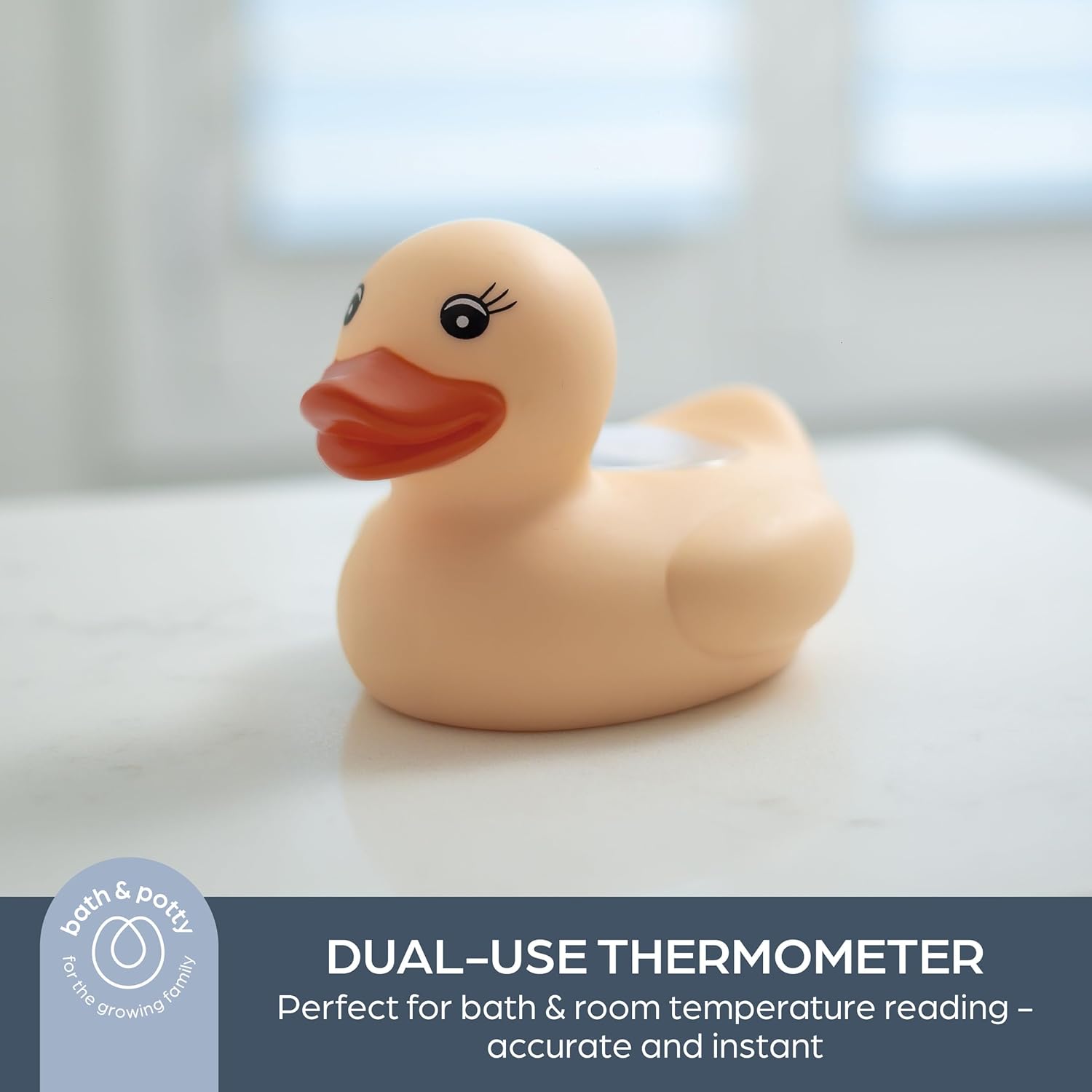 DreamBaby Duck USB Rechargeable Baby Bath Thermometer- Floating Bath Toy/ Real Time Reading G350
