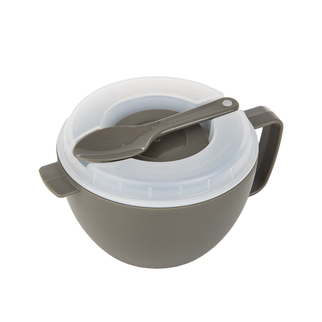 Progressive Prep Solutions Microwave On The Go Porridge & Noodle Bowl- Topping Cup/ 828mL Capacity 55092