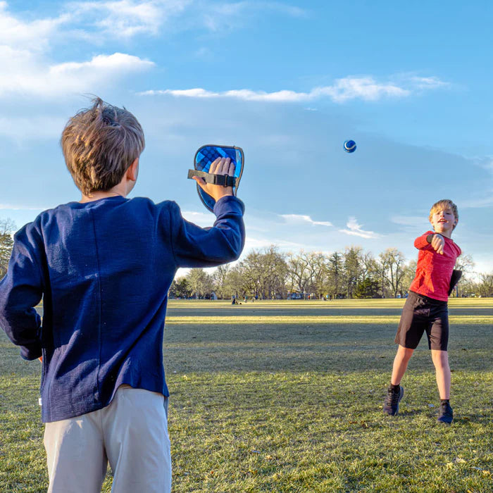 LIBO Toss And Catch Ball Game Kids- Compact/ Portable Ideal For Travel/ Backyard/ Playground