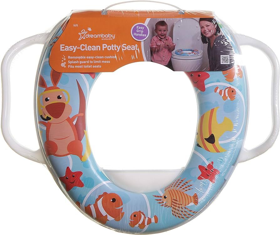 DreamBaby Easy- Clean Kids Soft Touch Potty Seat Training With Handle- Safe Secure Australian Animals- F678