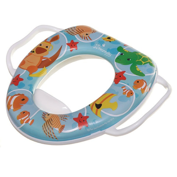 DreamBaby Easy- Clean Kids Soft Touch Potty Seat Training With Handle- Safe Secure Australian Animals- F678