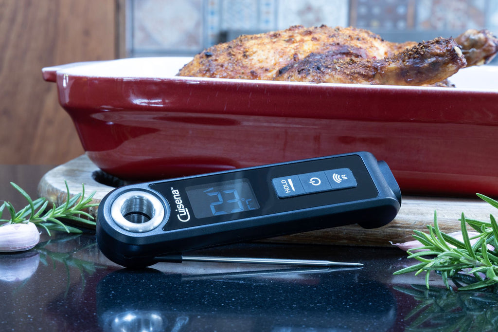 Cuisena Digital Thermometer with Infrared- Perfect For Meats/ Fast Read Results Clear Visibility