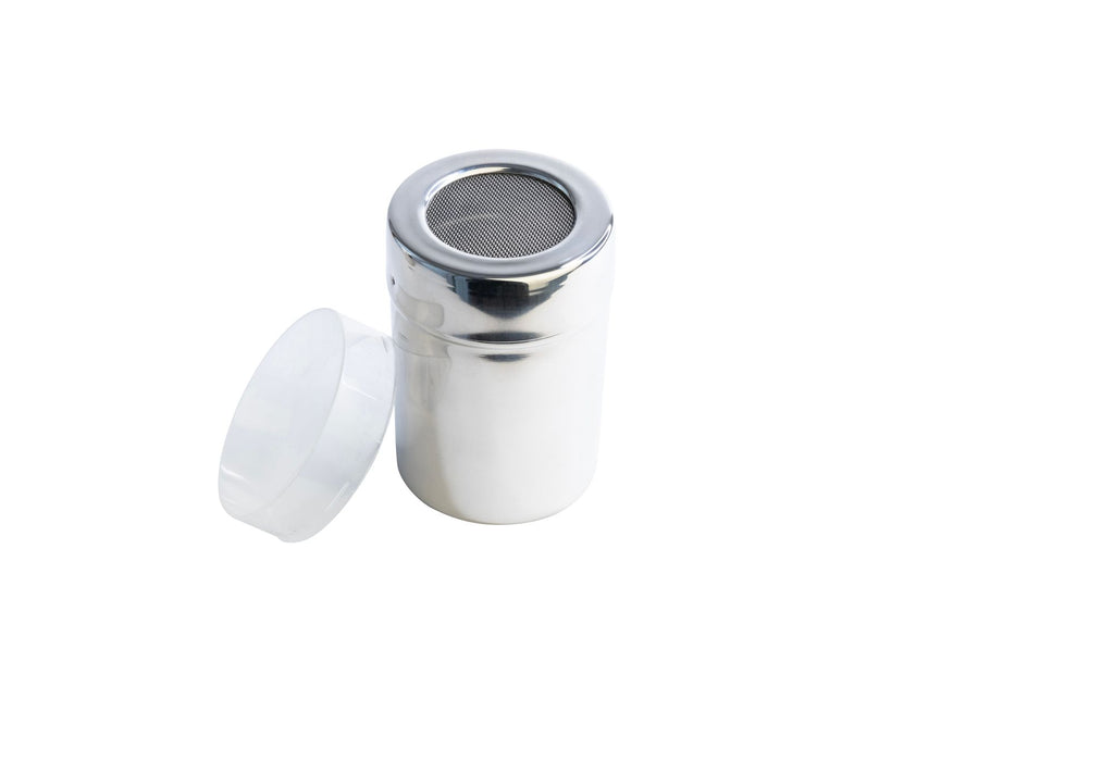 Cuisena Premium Stainless Steel Mesh Shaker With Protective Cap Lid - Perfect For Icing Sugar/ Cinnamon Flour/ Salt