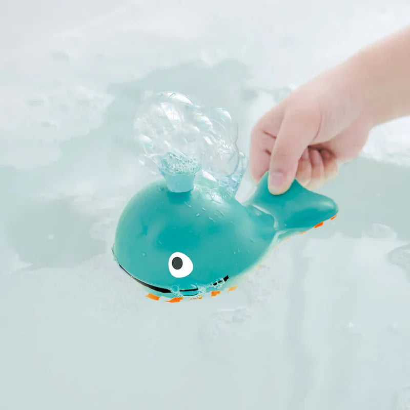 Hape Bubble Maker Whale Kids Bath Toy Fun Pretend Play HE0216