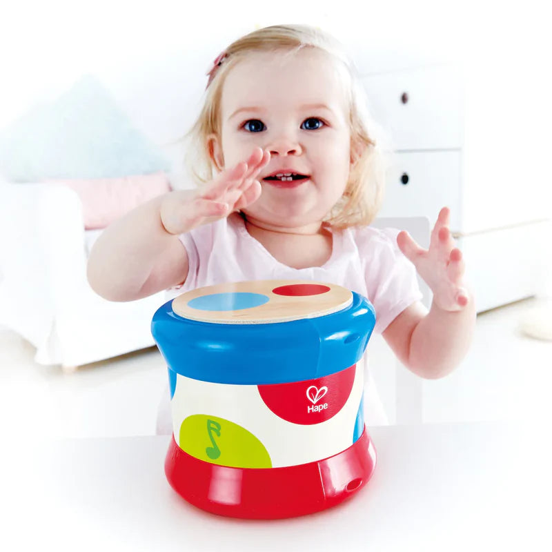 Hape Kids Baby Drum Toy Pretend Play- Funky Beats Music Rythym Fun