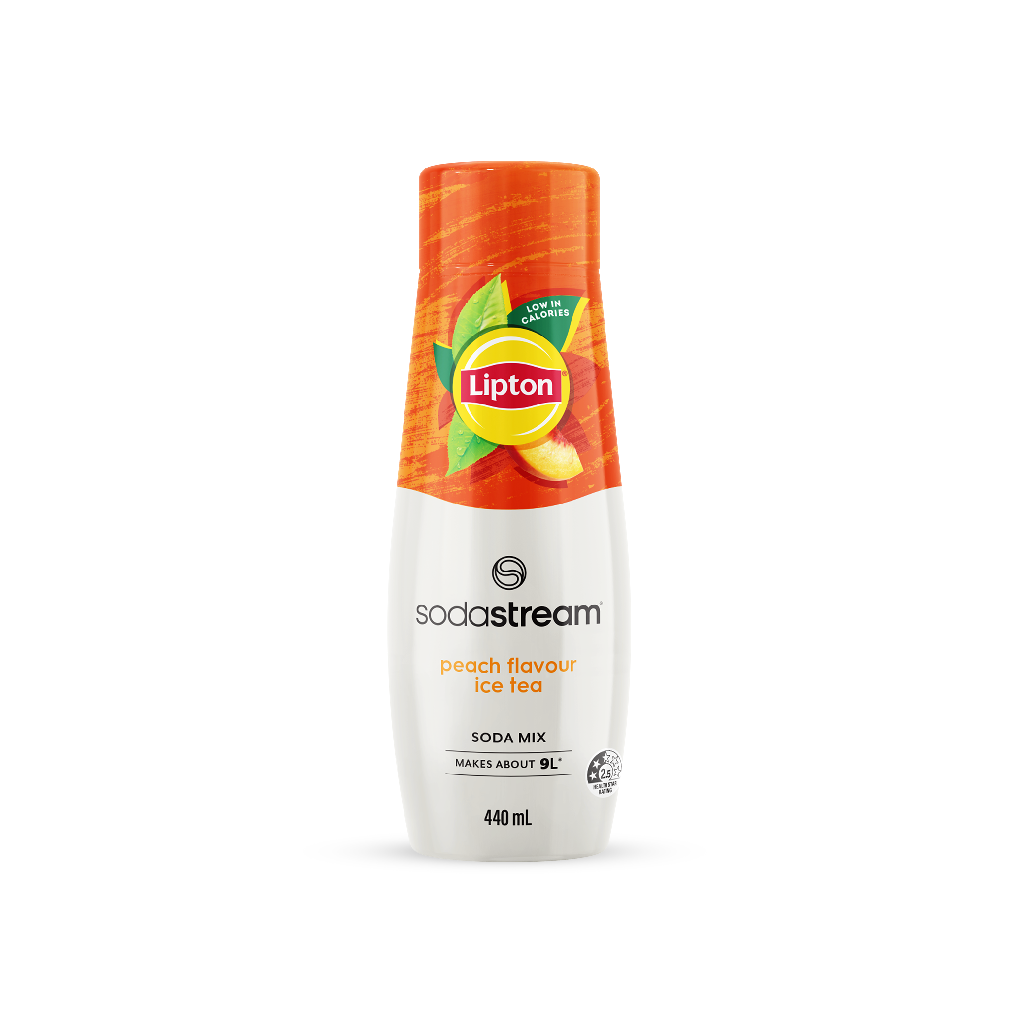 SodaStream 440ml Soda Mix Lipton Ice Tea Peach Flavour Syrup- Makes About 9L Soda