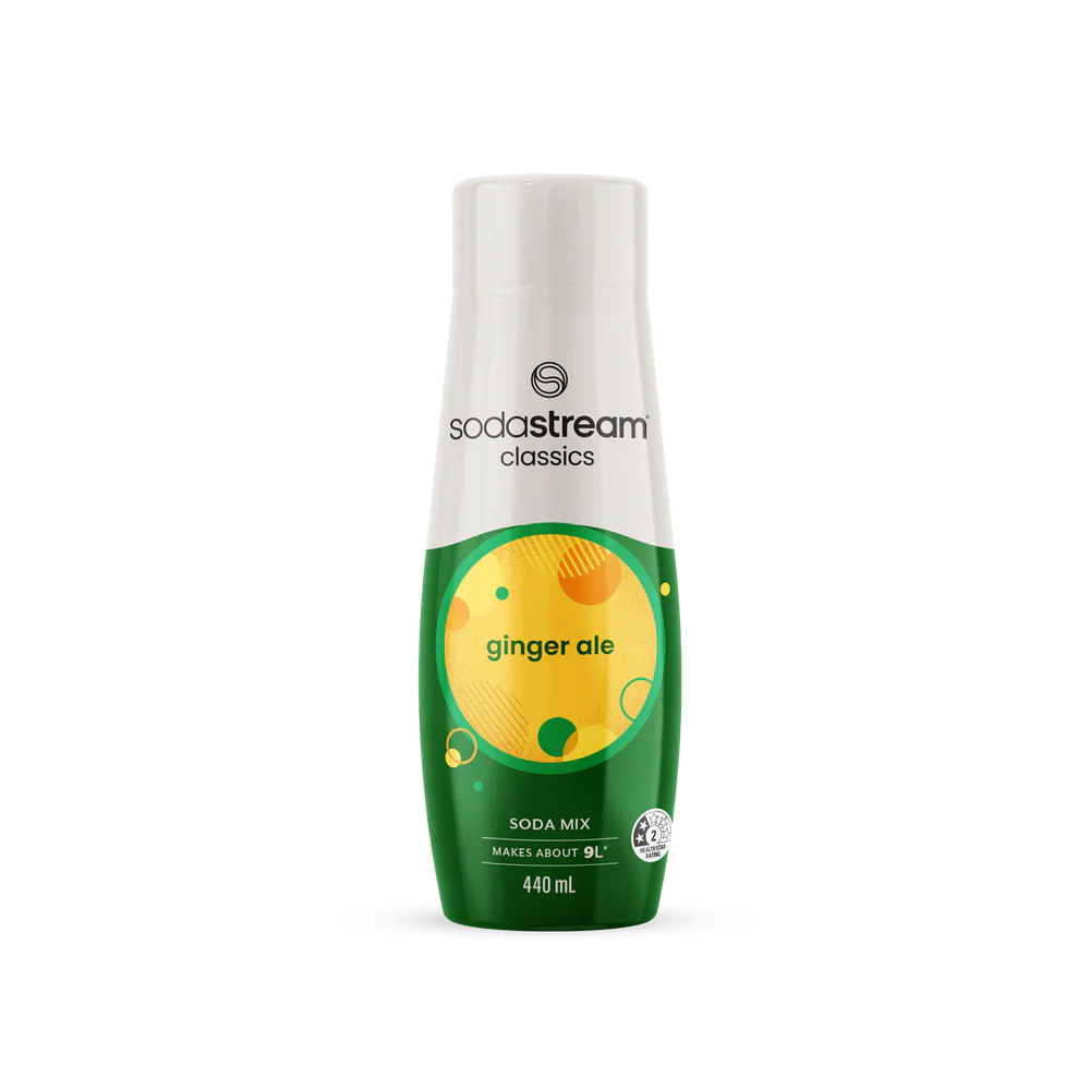 SodaStream Ginger Ale Syrup 440ml Drinking Soda Mix- Makes Up To 9L
