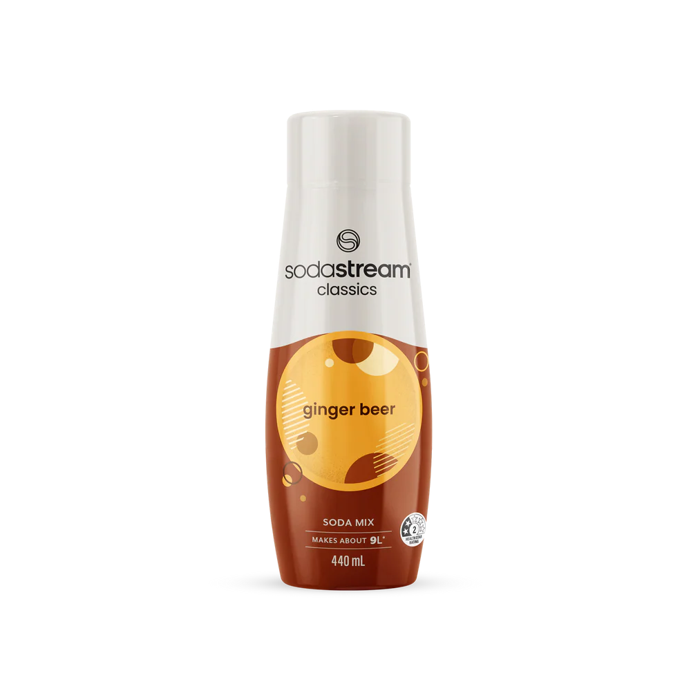 SodaStream Ginger Beer Syrup 440ml Drinking Soda Mix- Makes Up To 9L