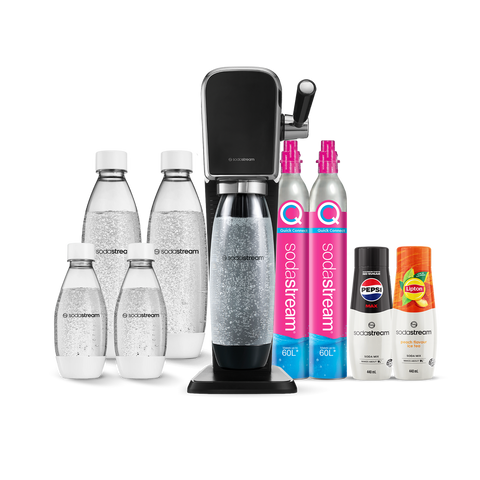 SodaStream Art Black Sparkling Water Maker Machine- Home Soft Fizzy Drink