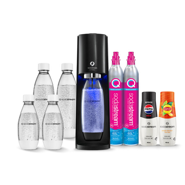 SodaStream "E-Terra" Electric Spirit One Touch Sparkling Drinks Water Maker- Fizzy Drinks