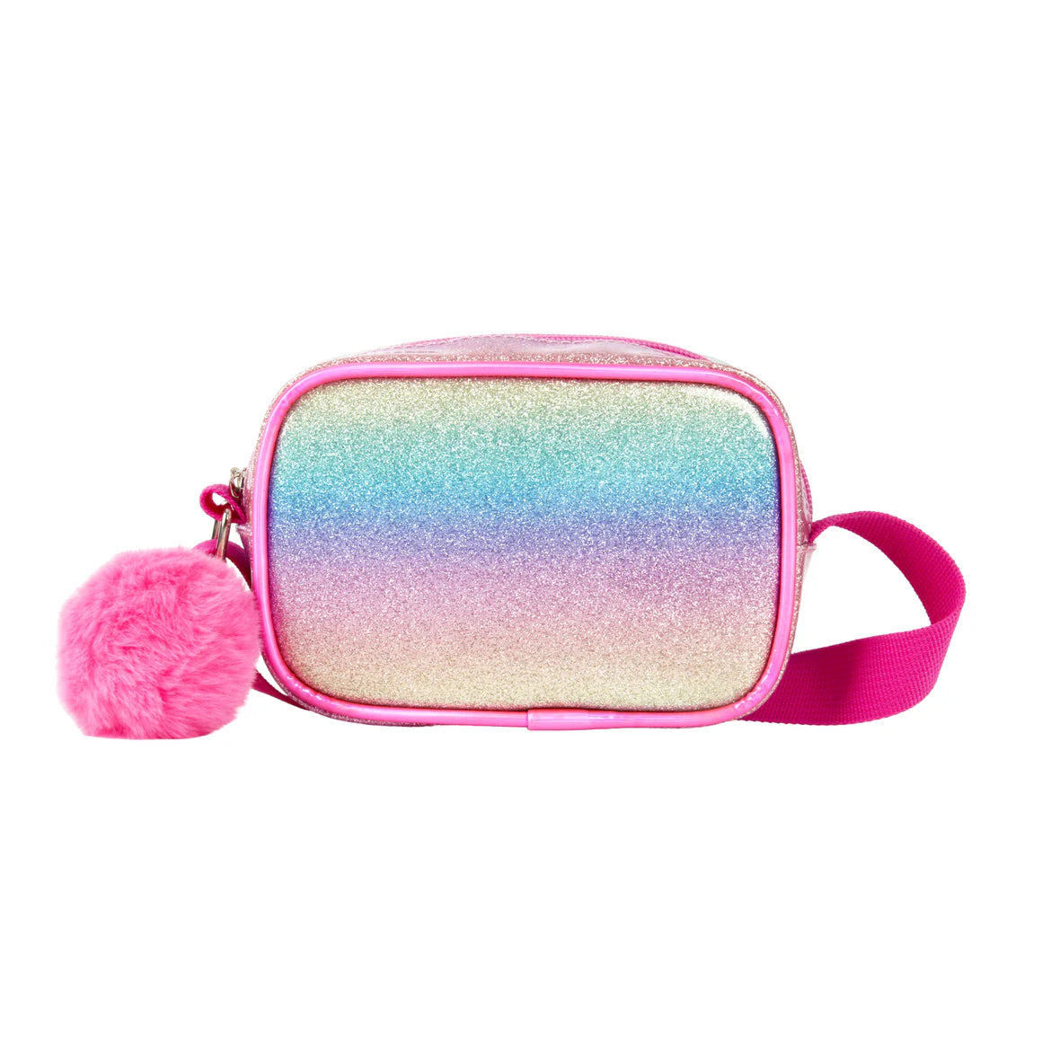 Pink Poppy Dreamland Cross Body Bag With Pom Pom- Adjustable Strap/ Comfortable Fit Perfect For Day Out Playdate BAJ501