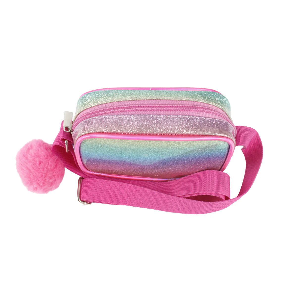 Pink Poppy Dreamland Cross Body Bag With Pom Pom- Adjustable Strap/ Comfortable Fit Perfect For Day Out Playdate BAJ501
