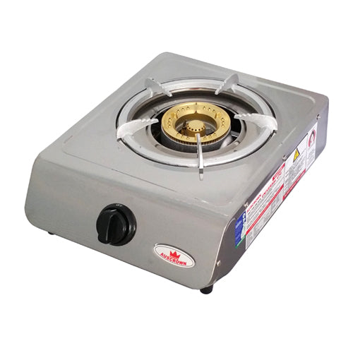 Auscrown Deluxe Single Burner LPG Gas Wok Cooker Burner With Flame Failure Safety- Comes With 1.2m Hose CK801PG-S