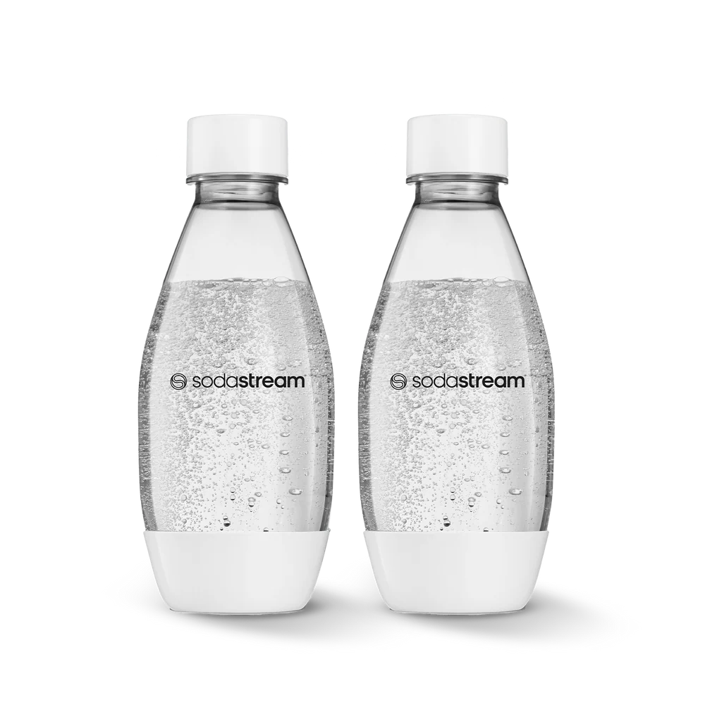 SodaStream 0.5L 500ml Fuse White Carbonating Bottles Twin Pack