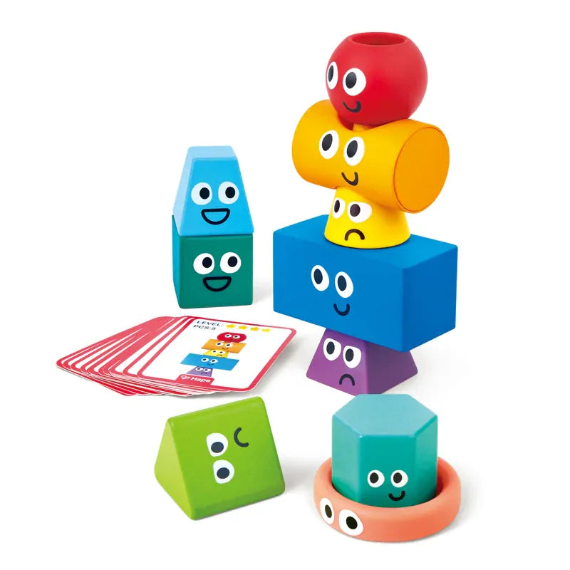 Hape Kids Montessori Stacking Blocks Set- Educational Building/ Fine Motor Skills Kids Toddler E0531